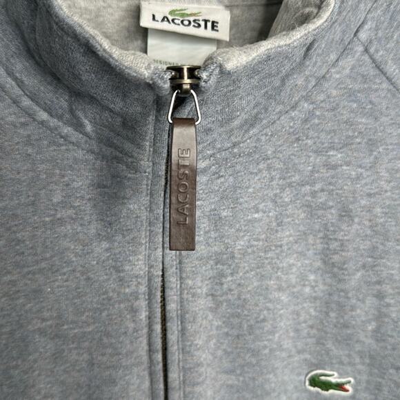 Lacoste Men’s Gray 1/4 Zip Classic Fit Pullover M-163 Sz XL - Picture 4 of 9
